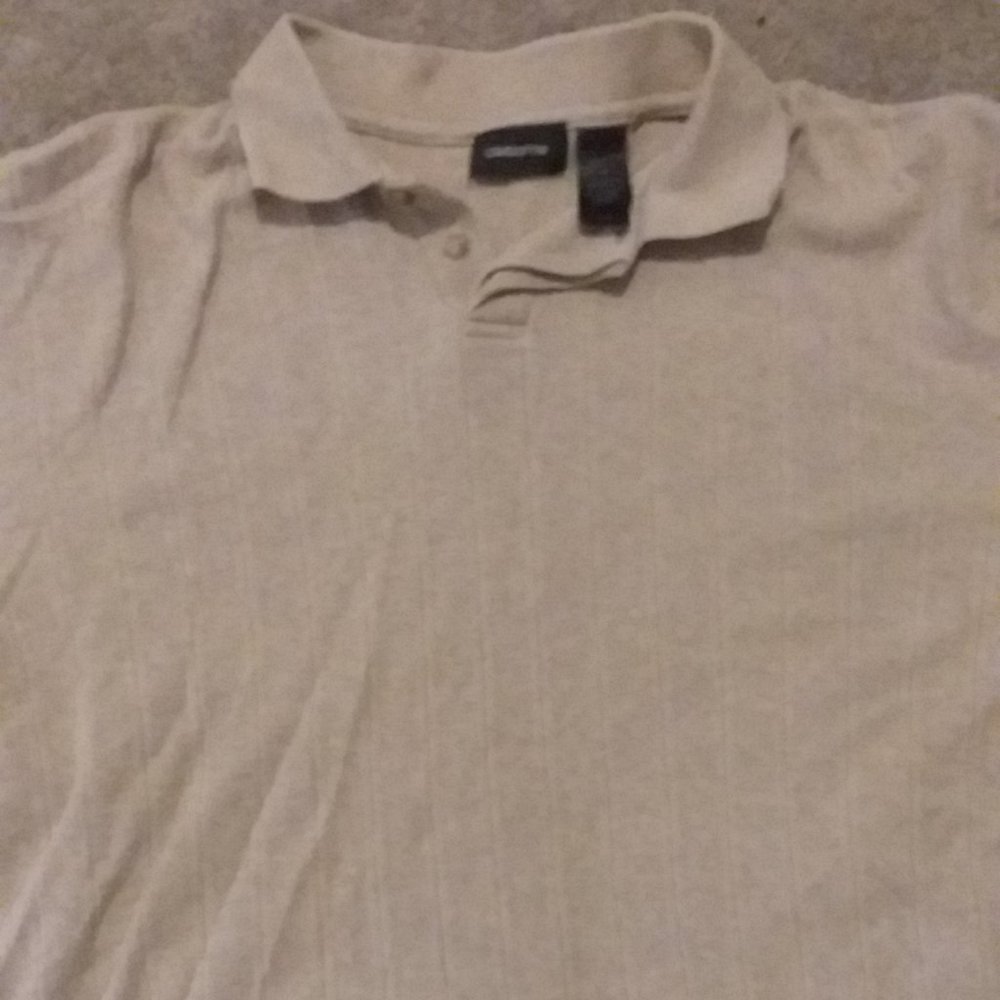 Claiborne light Brown/Beige Drop needle shirt (M)
